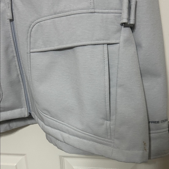 Free Country Light Gray Water Resistant Rain Coat with Removable Hood sz 2X - Picture 5 of 16
